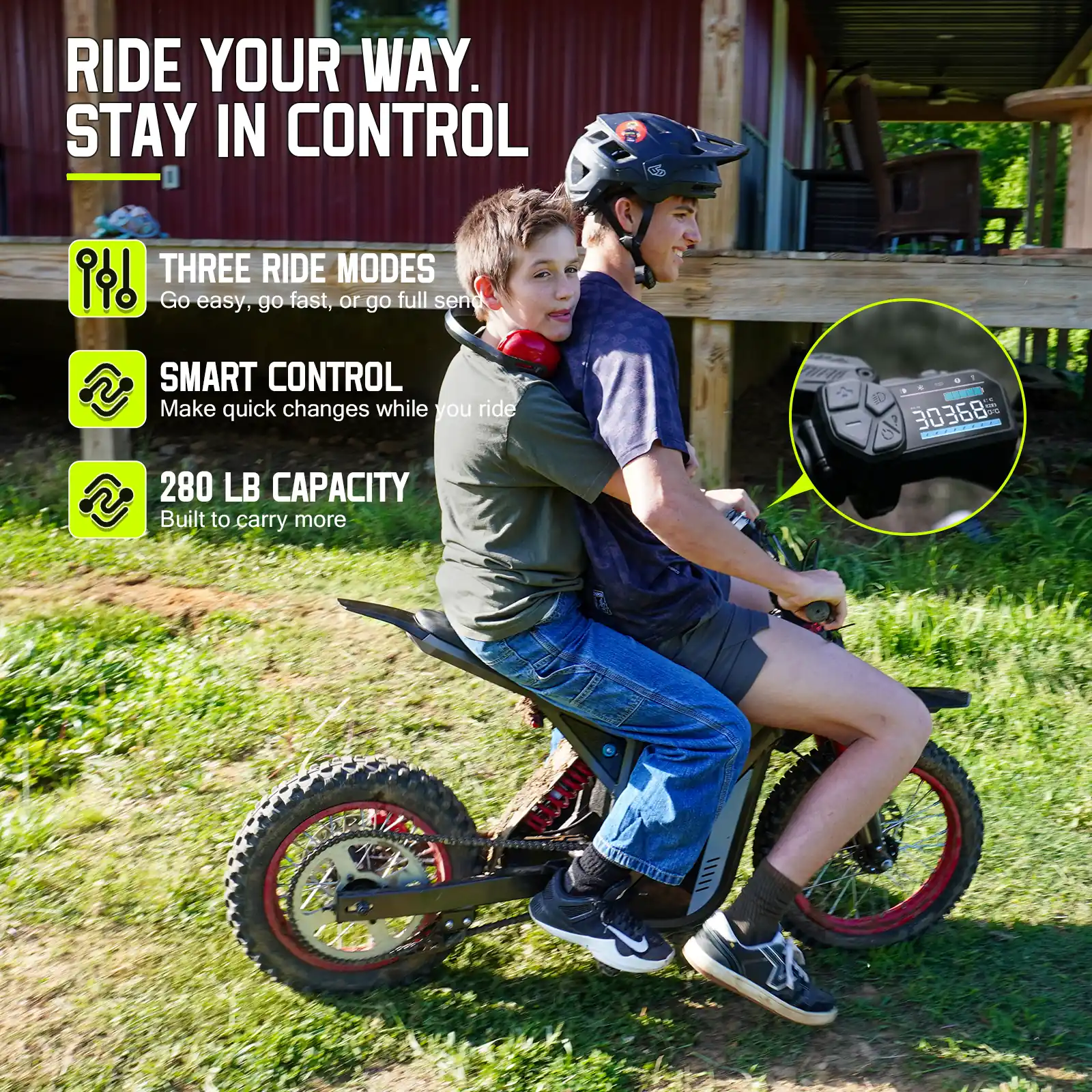 TST® GT63 2600W Electric Dirt Bike for Teens & Adults - Image 3